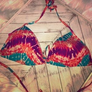 Tie die bikini top